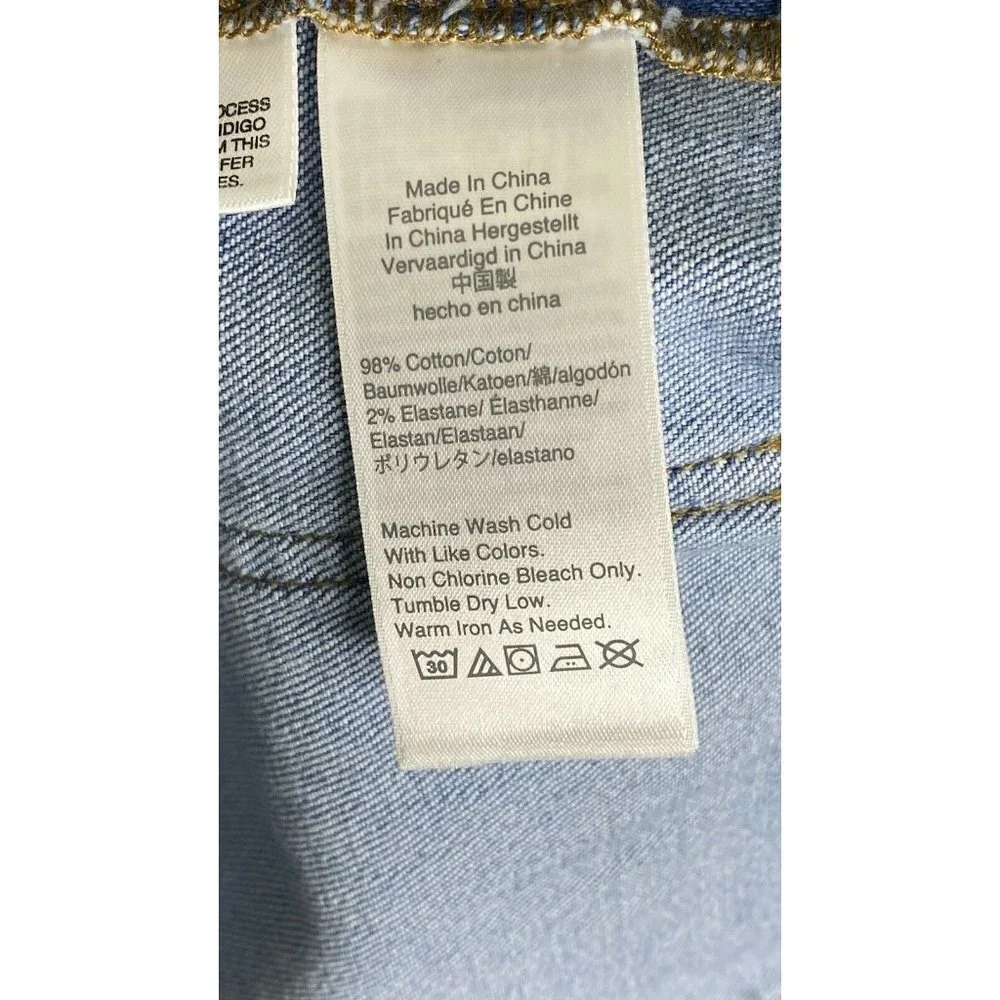 Point Sur Womens Wide Leg Cropped Jeans Blue‎ Pocke